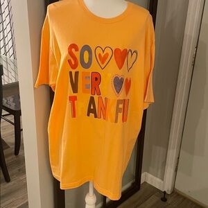New With Tags…Boutique Short Sleeve “So Very Thankful” Tee…True Orange…Size XL